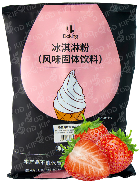 Сухая смесь для мороженого со вкусом клубники 1кг