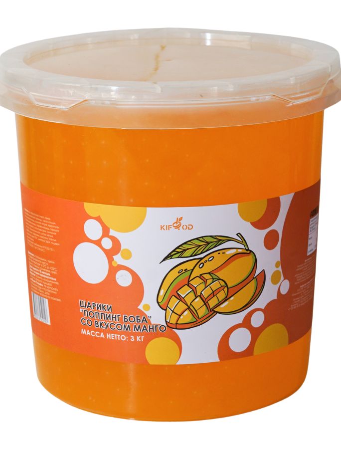 Шарики «Поппинг боба» со вкусом манго 3кг