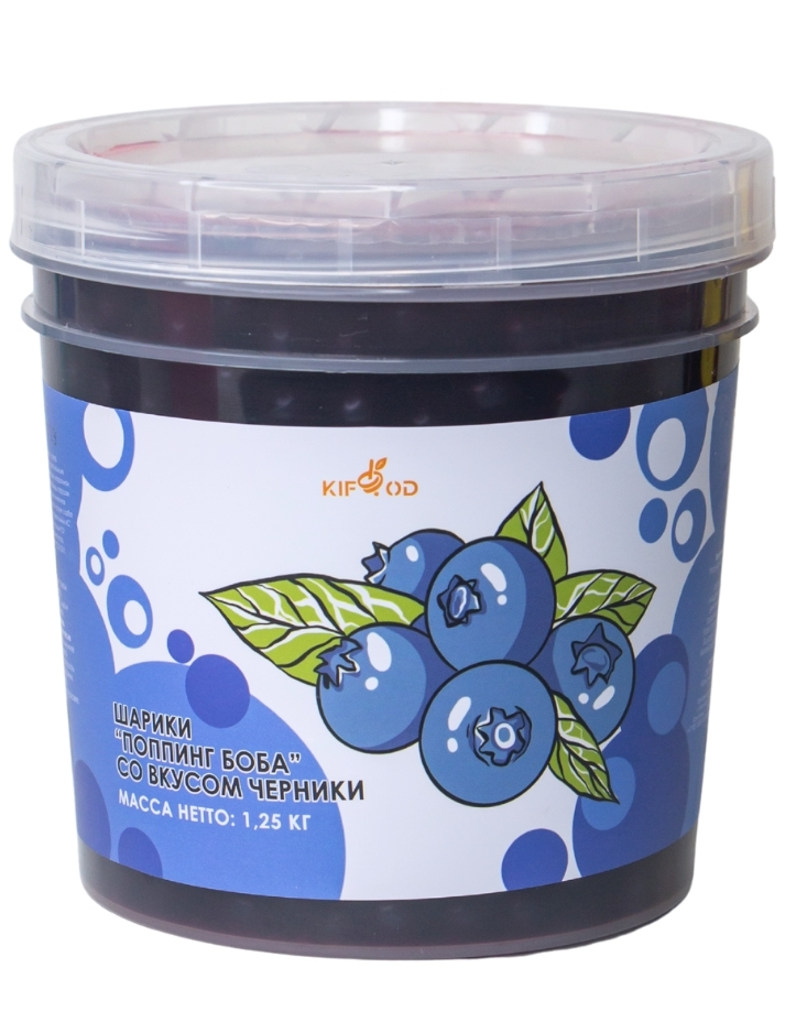 Шарики «Поппинг боба» со вкусом черники 1,25кг