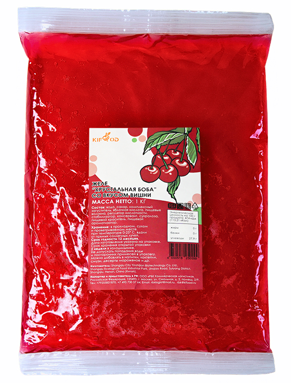 Желе «Хрустальная боба» со вкусом вишни 1кг